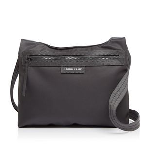 Longchamp Le Pliage Flat Crossbody Bag in Gray